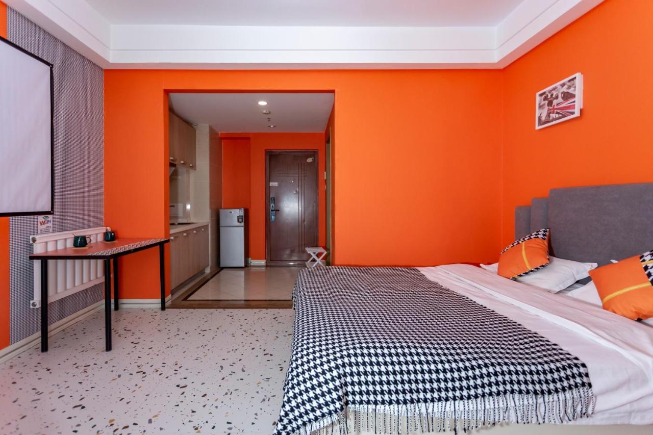 Dalian Hong XI Yuan Apartment Wanda Plaza Exterior foto