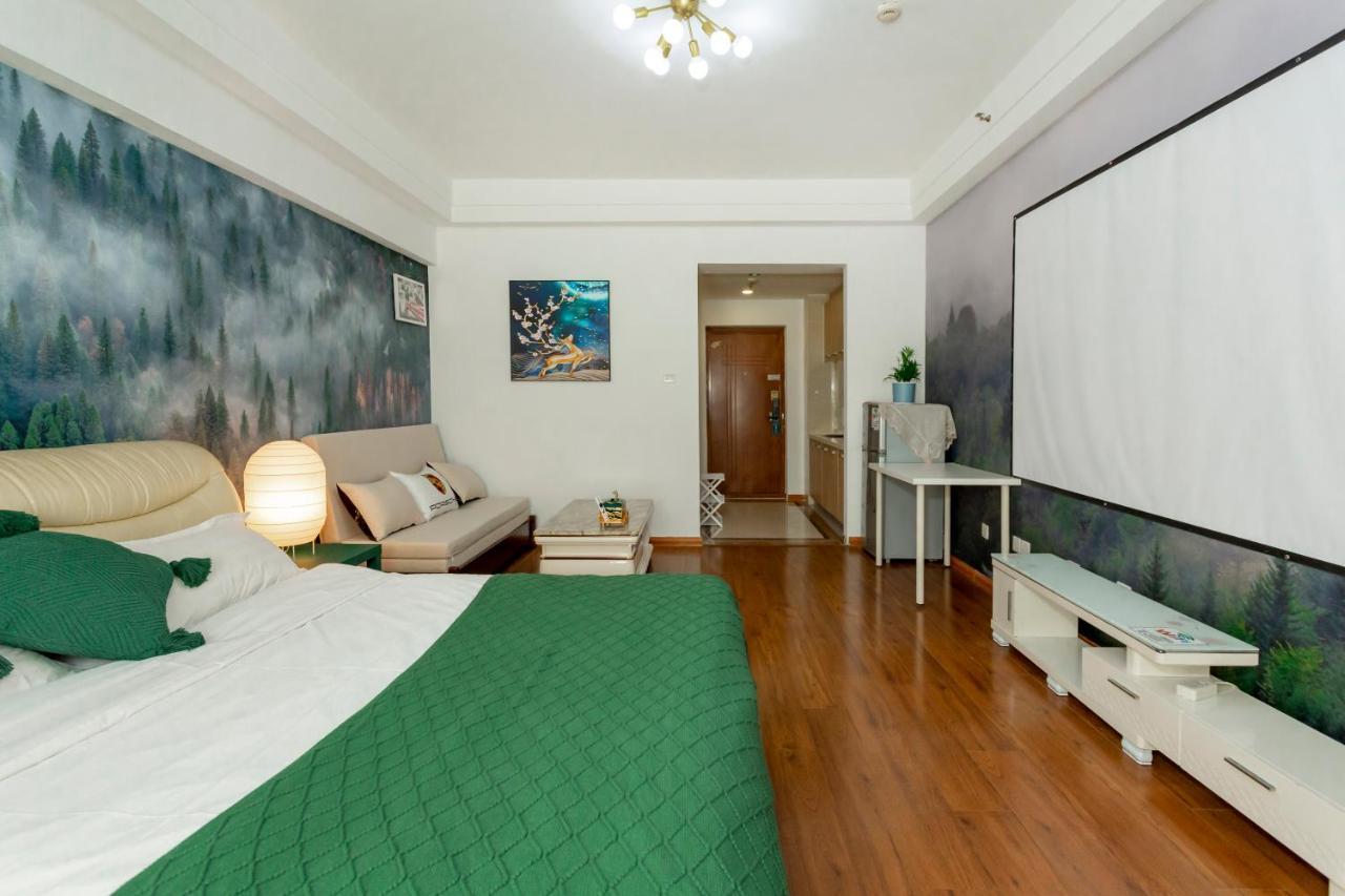 Dalian Hong XI Yuan Apartment Wanda Plaza Exterior foto
