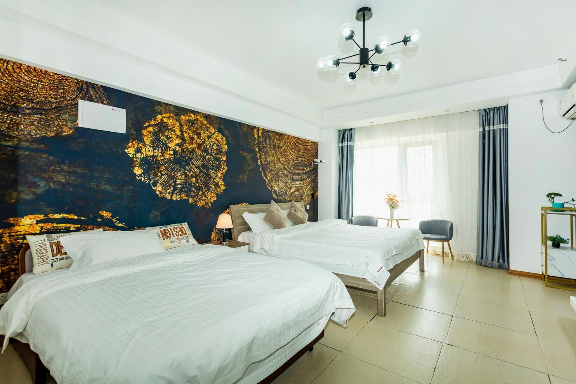 Dalian Hong XI Yuan Apartment Wanda Plaza Exterior foto