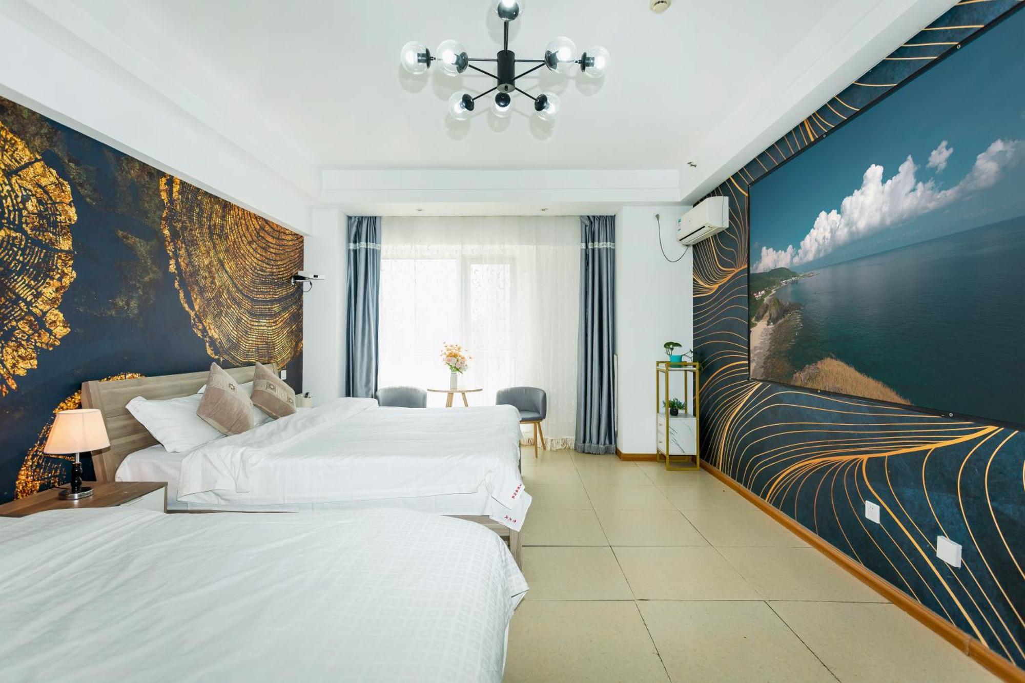 Dalian Hong XI Yuan Apartment Wanda Plaza Exterior foto
